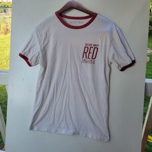 Taylor Swift Red Taylor Version Women's Red Band Short Sleeve T-shirt Size S